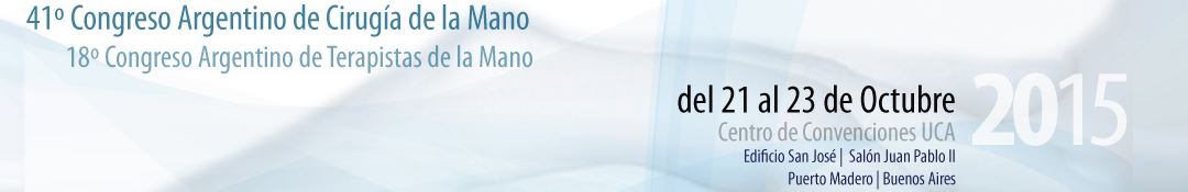 41st Argentine Congress of Hand Surgery, website