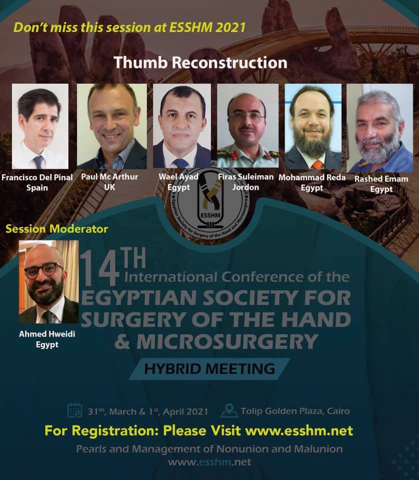 ESSHM 2021 panel on thumb reconstruction 